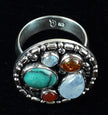 Sterling Silver Multi-Stone Ring