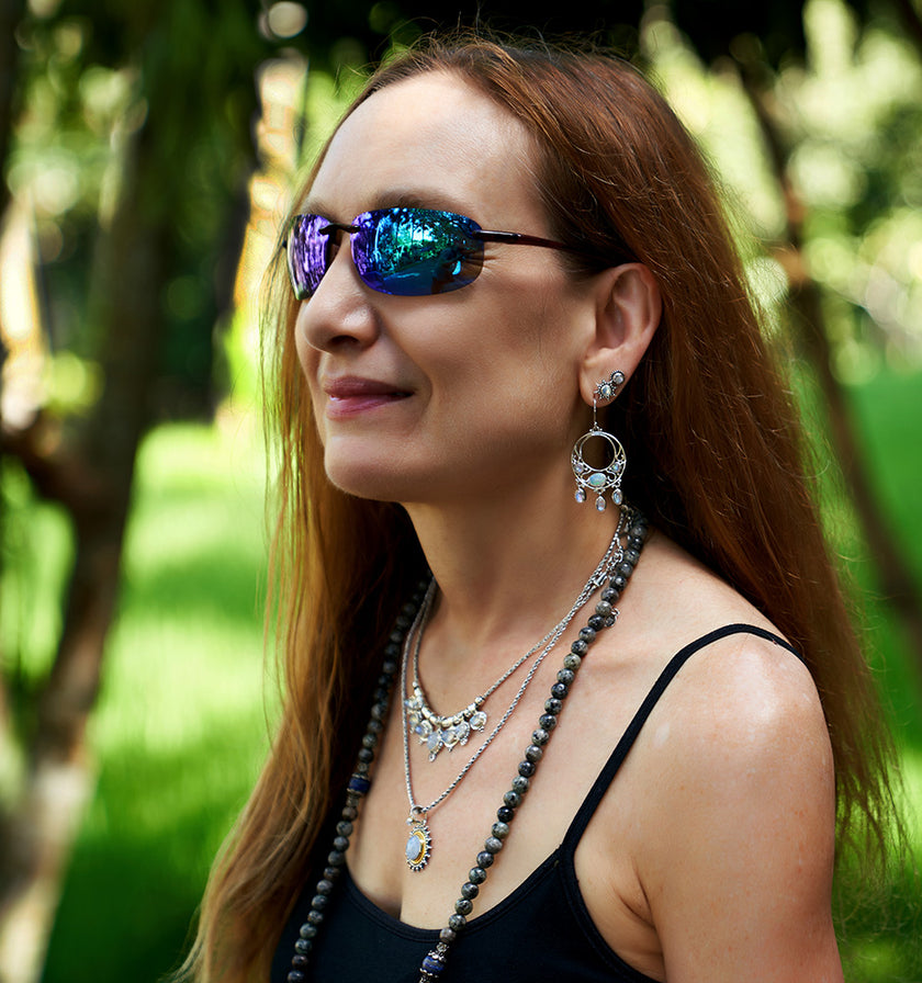 Sterling Silver Rainbow Moonstone Jewelry